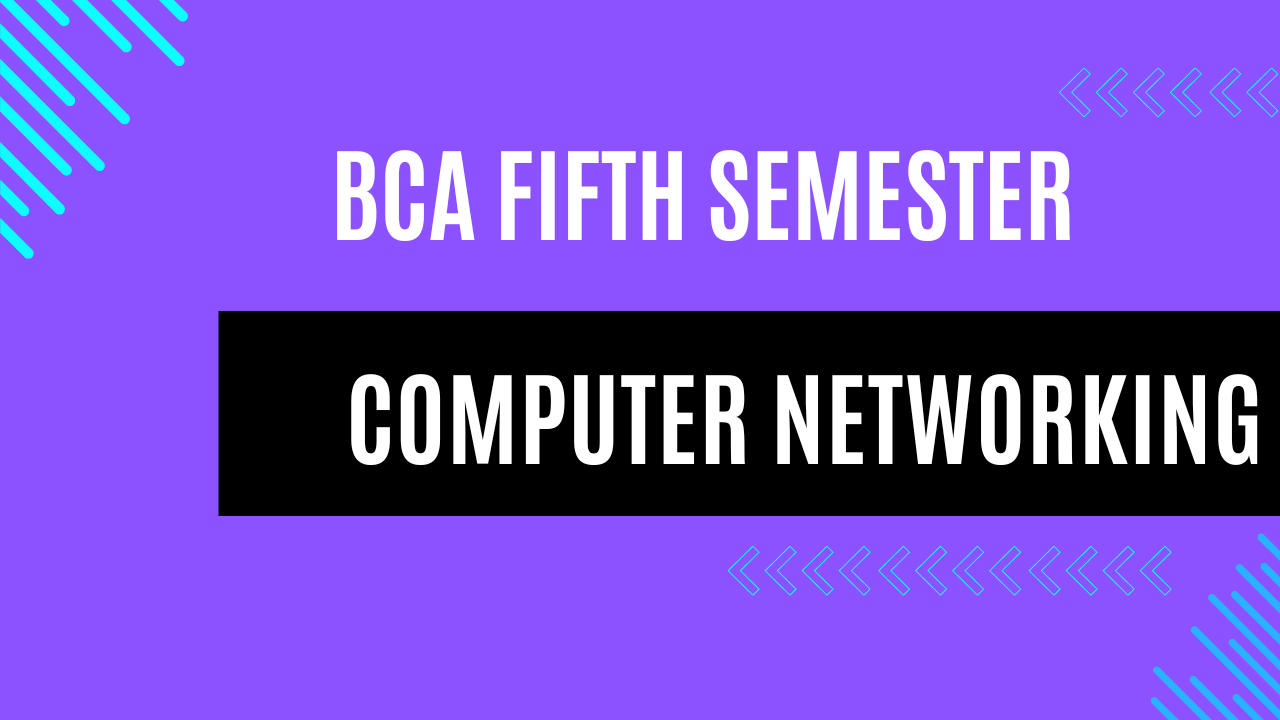 Computer Networking MCQs BCA Fifth Semester